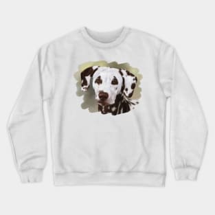 Dalmatian Painting Crewneck Sweatshirt